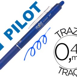 Bolígrafo Pilot Frixion Clicker borrable tinta azul